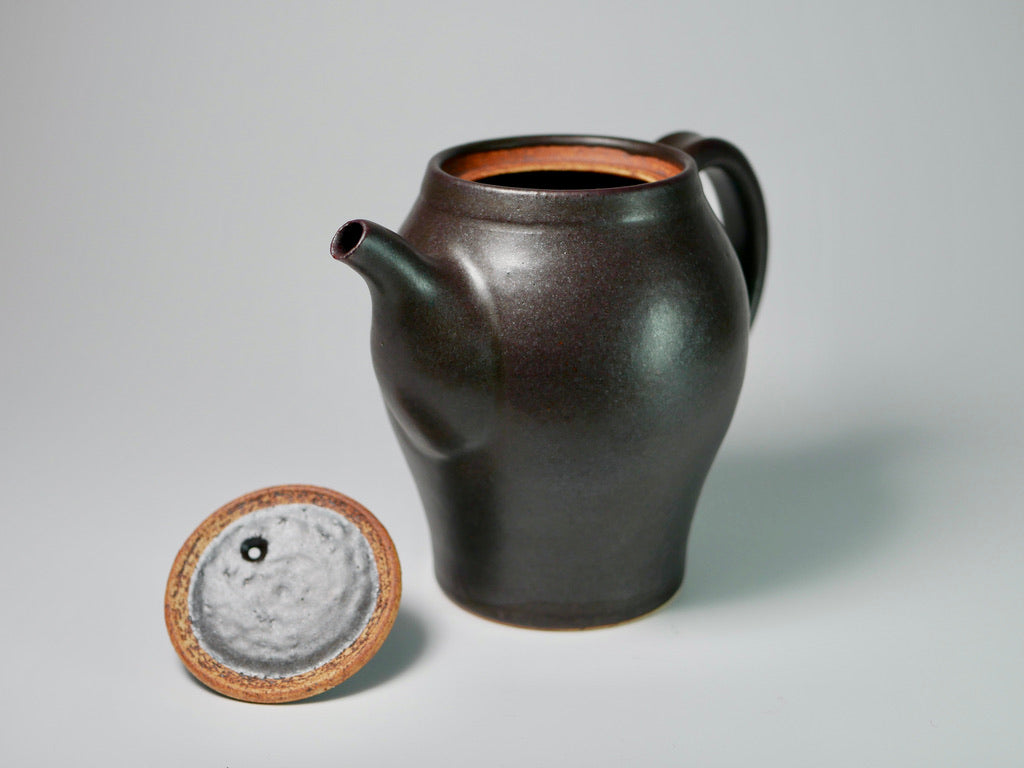 Black matte teapot (medium)