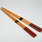Sharpened bamboo chopsticks